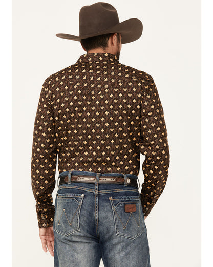 Men's Reign In Striped Print Long Sleeve Snap Western Shirt | Cody James Clothing|Sale