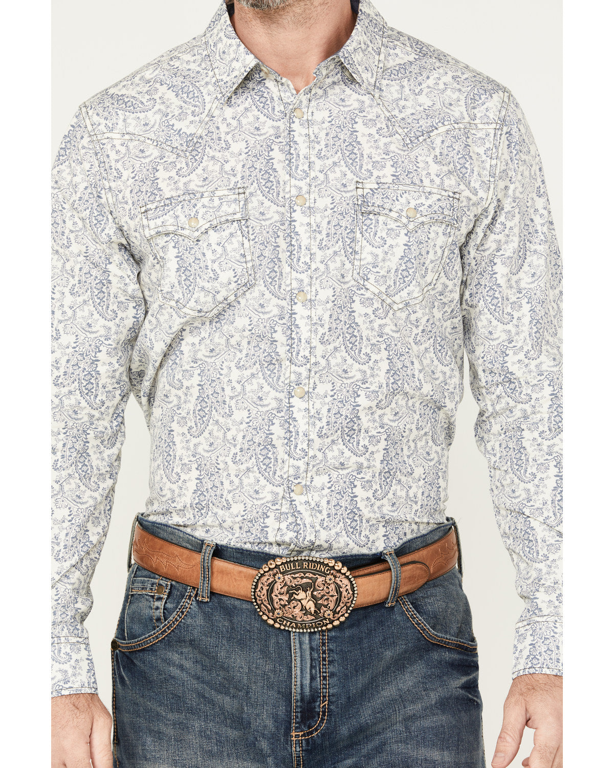 Men's Dagget Paisley Print Long Sleeve Snap Western Shirt - | Cody James Clothing|Sale
