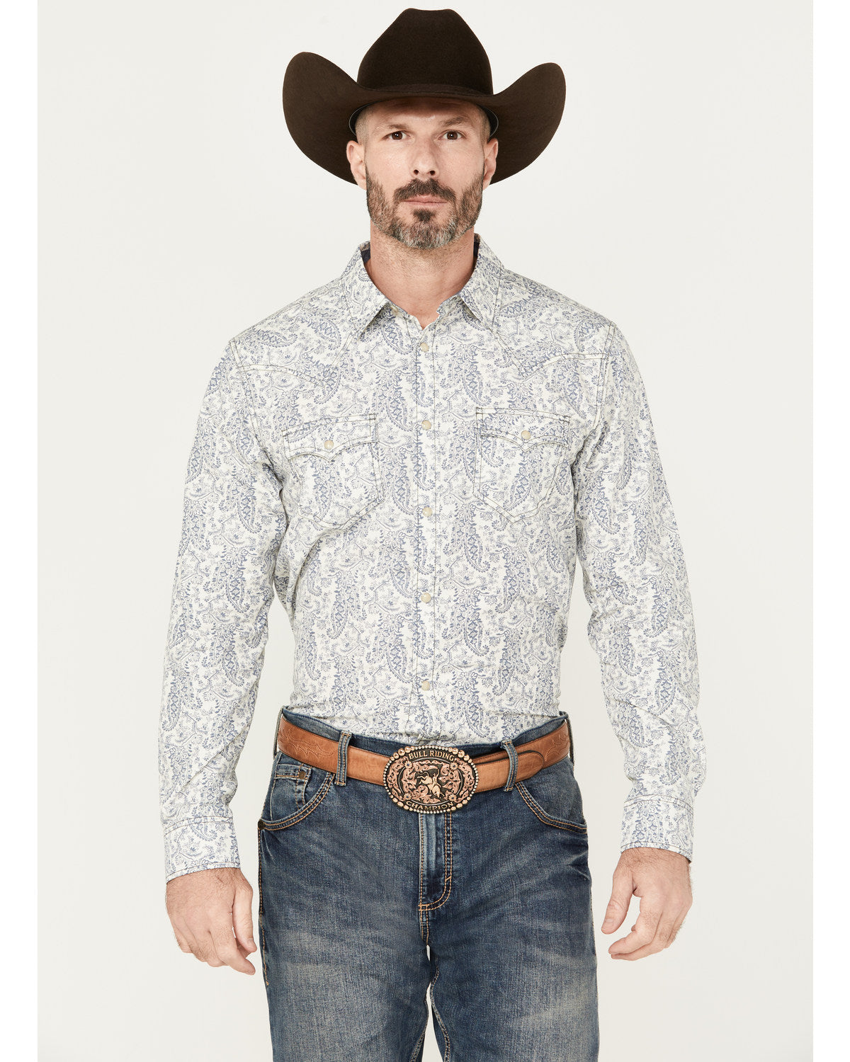 Men's Dagget Paisley Print Long Sleeve Snap Western Shirt | Cody James Clothing|Sale
