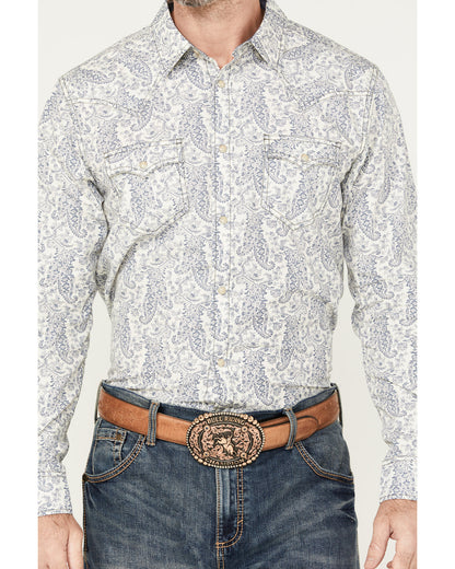 Men's Dagget Paisley Print Long Sleeve Snap Western Shirt | Cody James Clothing|Sale