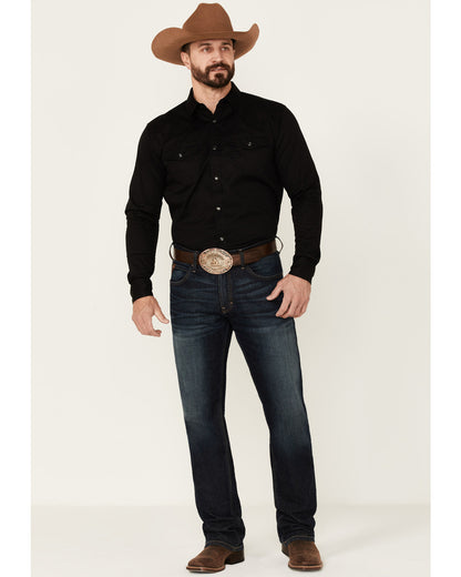 Men's Solid Treadstone Long Sleeve Pearl Snap Western Shirt | Cody James Clothing