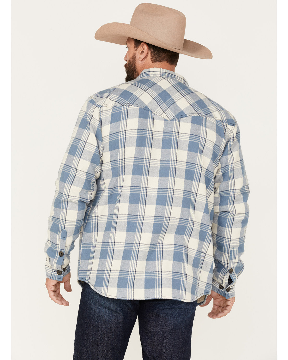 Men's Oregon Trail Plaid Button-Down Bonded Western Flannel | Cody James Clothing|Sale