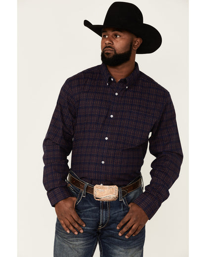 Core Brutus Dobby Geo Print Long Sleeve Button-Down Western | Cody James Clothing