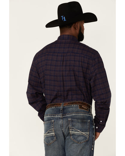 Core Brutus Dobby Geo Print Long Sleeve Button-Down Western | Cody James Clothing