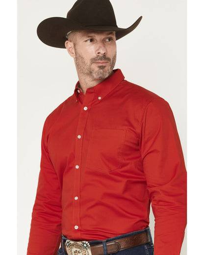 Men's Performance Twill Solid Long Sleeve Button-Down Stret | Cody James Clothing|Sale