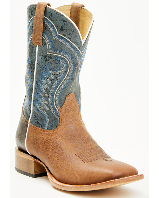 Men's Rover Blue Western Boots - Broad Square Toe | Cody James Boots