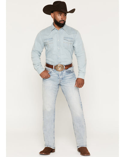 Men's Austin Wash Yukon Relaxed Straight Stretch Denim Jean | Cody James Clothing