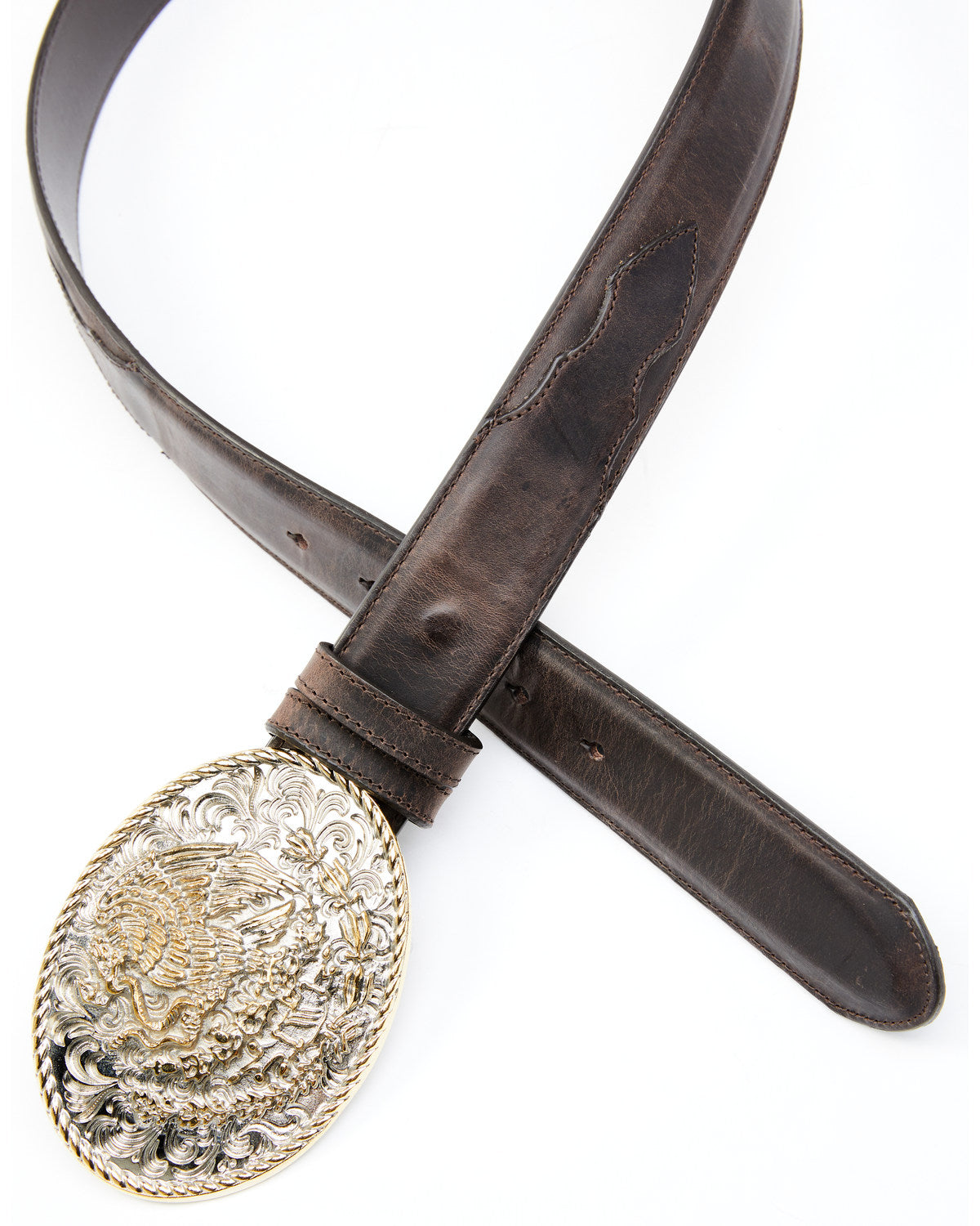 Men's Two-Tone Mexican Eagle Buckle Belt | Cody James Accessories