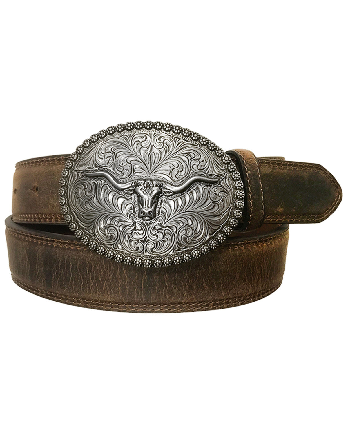 Men's Longhorn Berry Edge Buckle Belt | Cody James Accessories