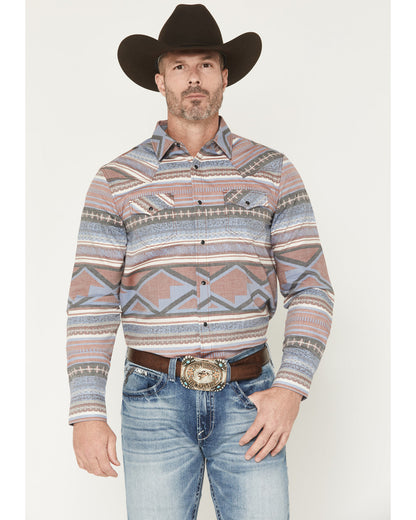 Men's Mountain Ranger Southwestern Striped Long Sleeve Snap | Cody James Clothing