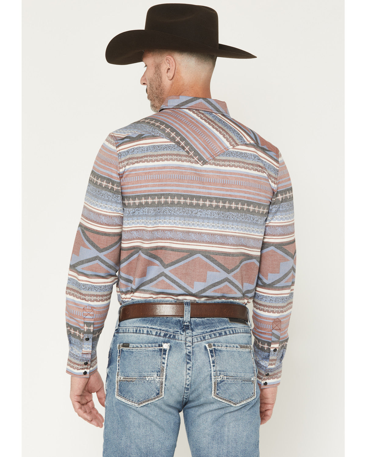 Men's Mountain Ranger Southwestern Striped Long Sleeve Snap | Cody James Clothing
