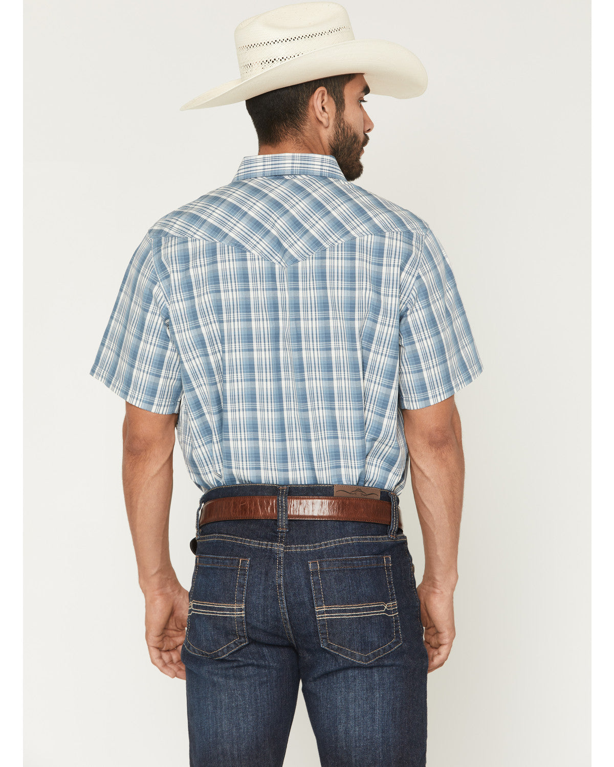 Men's Briggs Plaid Print Short Sleeve Snap Western Shirt | Cody James Clothing