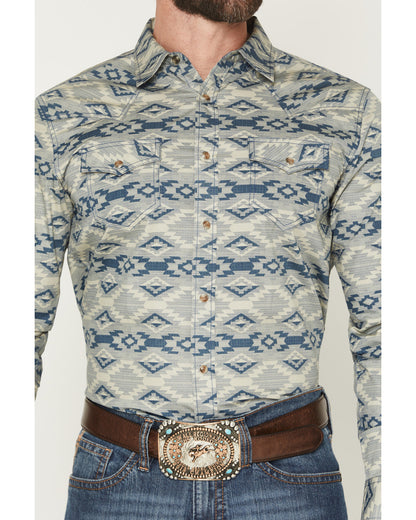Men's Wider Southwestern Print Long Sleeve Snap Western Shi | Cody James Clothing