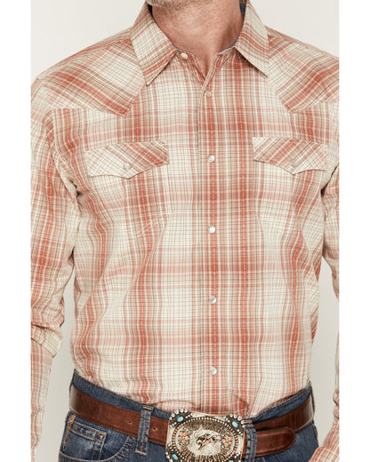 Men's Legend Dobby Plaid Print Long Sleeve Snap Western Shi | Cody James Clothing