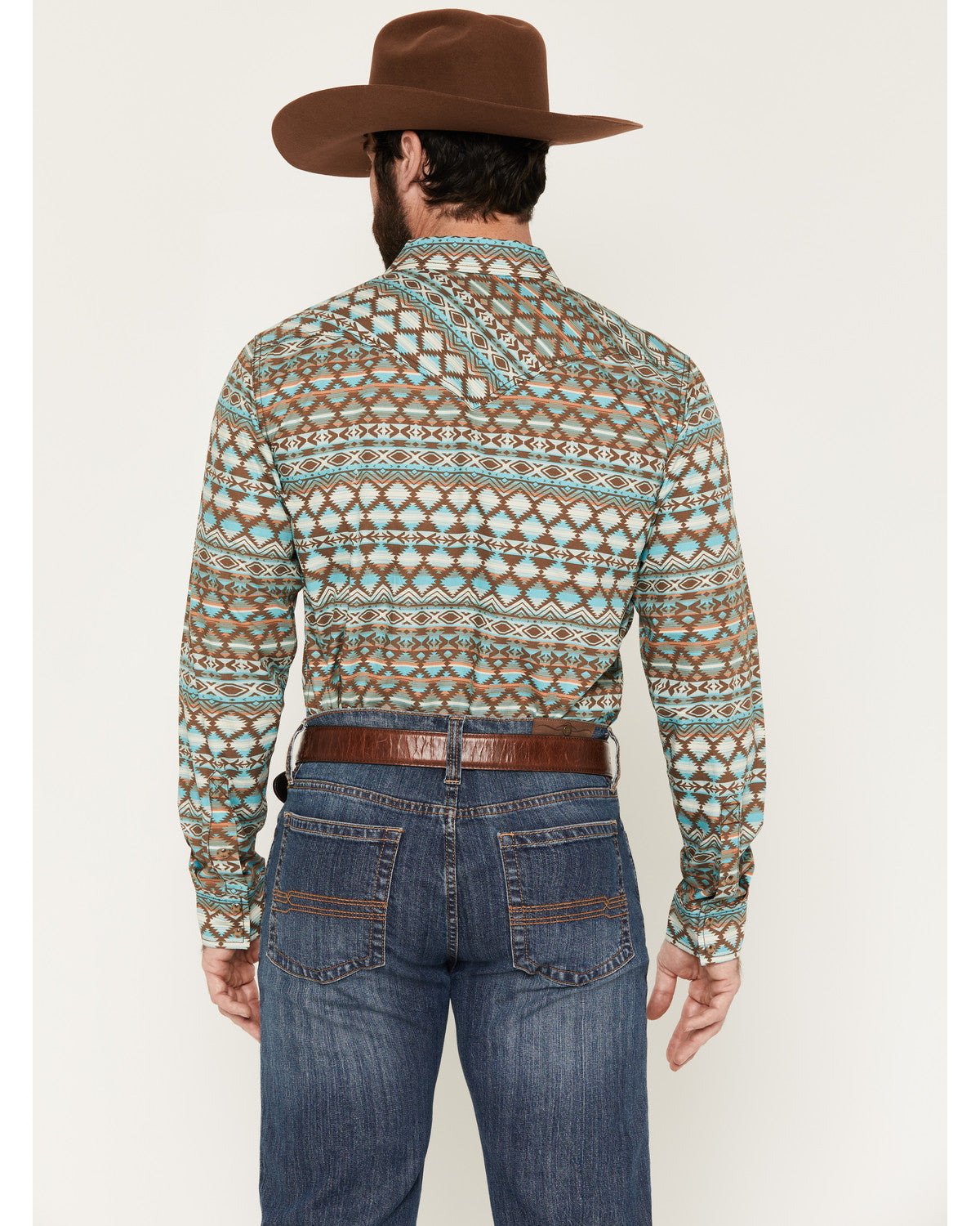 Men's Woodward Southwestern Long Sleeve Snap Western Shirt | Cody James Clothing