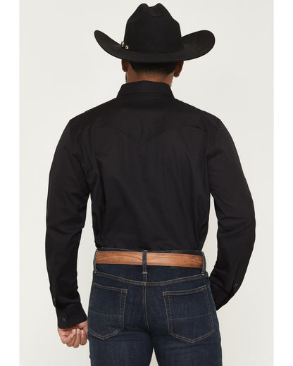 Black 1978® Men's Lawman Solid Long Sleeve Button-Down West | Cody James Clothing