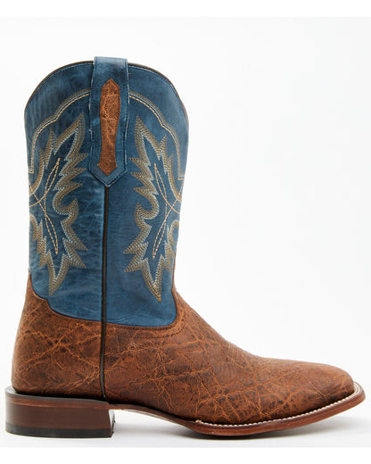 Men's Elephant Print Western Boots - Broad Square Toe | Cody James Boots