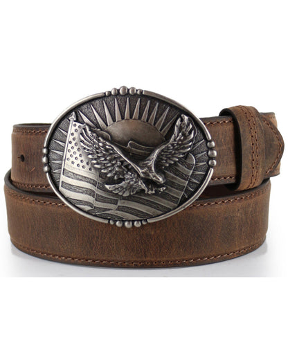 Men's Patriotic Eagle Leather Belt | Cody James Accessories