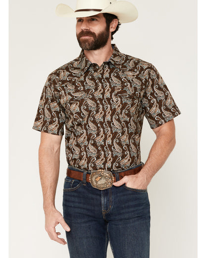 Men's Easy Livin' Paisley Print Short Sleeve Snap Western S | Cody James Clothing