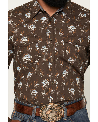 Men's Night Cap Floral Print Long Sleeve Snap Western Shirt | Cody James Clothing