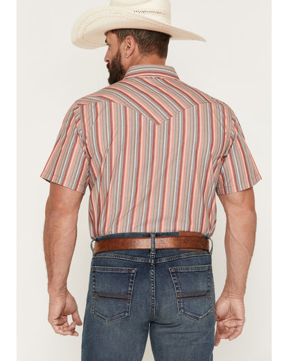 Men's Old Skool Striped Short Sleeve Snap Western Shirt | Cody James Clothing