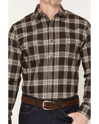Black 1978® Men's McCone Plaid Print Long Sleeve Button-Dow | Cody James Clothing