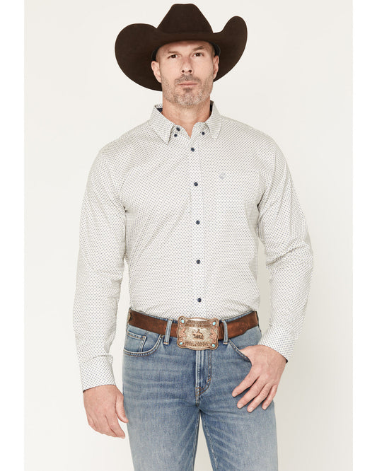 Men's NFR Geo Print Long Sleeve Button-Down Stretch Western | Cody James Clothing