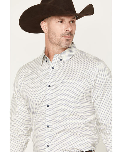 Men's NFR Geo Print Long Sleeve Button-Down Stretch Western | Cody James Clothing
