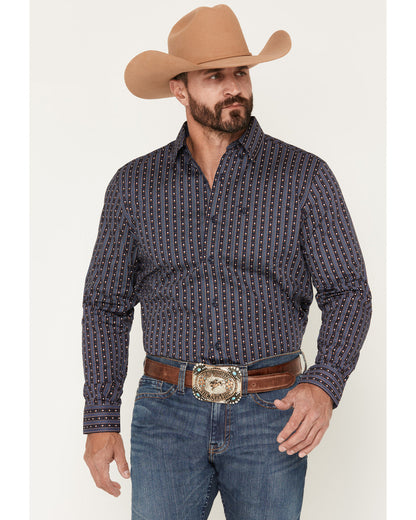 Men's Huckleberry Floral Striped Long Sleeve Button-Down St | Cody James Clothing